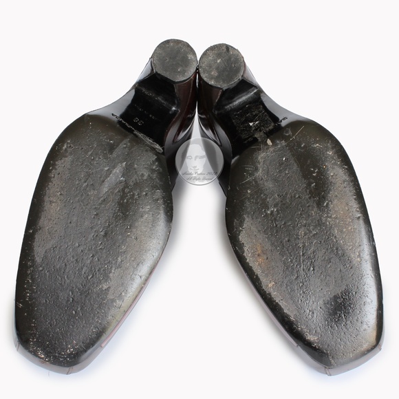 Balenciaga Platforms Nicolas Ghesquière Mary Jane Leather Heels F/W 2006 Sz 38 - Picture 9 of 10